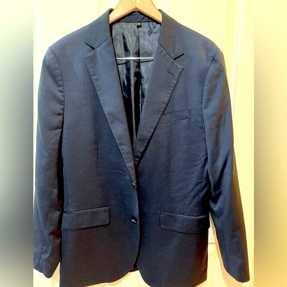 Bonobos Navy Blue Sport Coat Modern Cut Excellent Cond!
